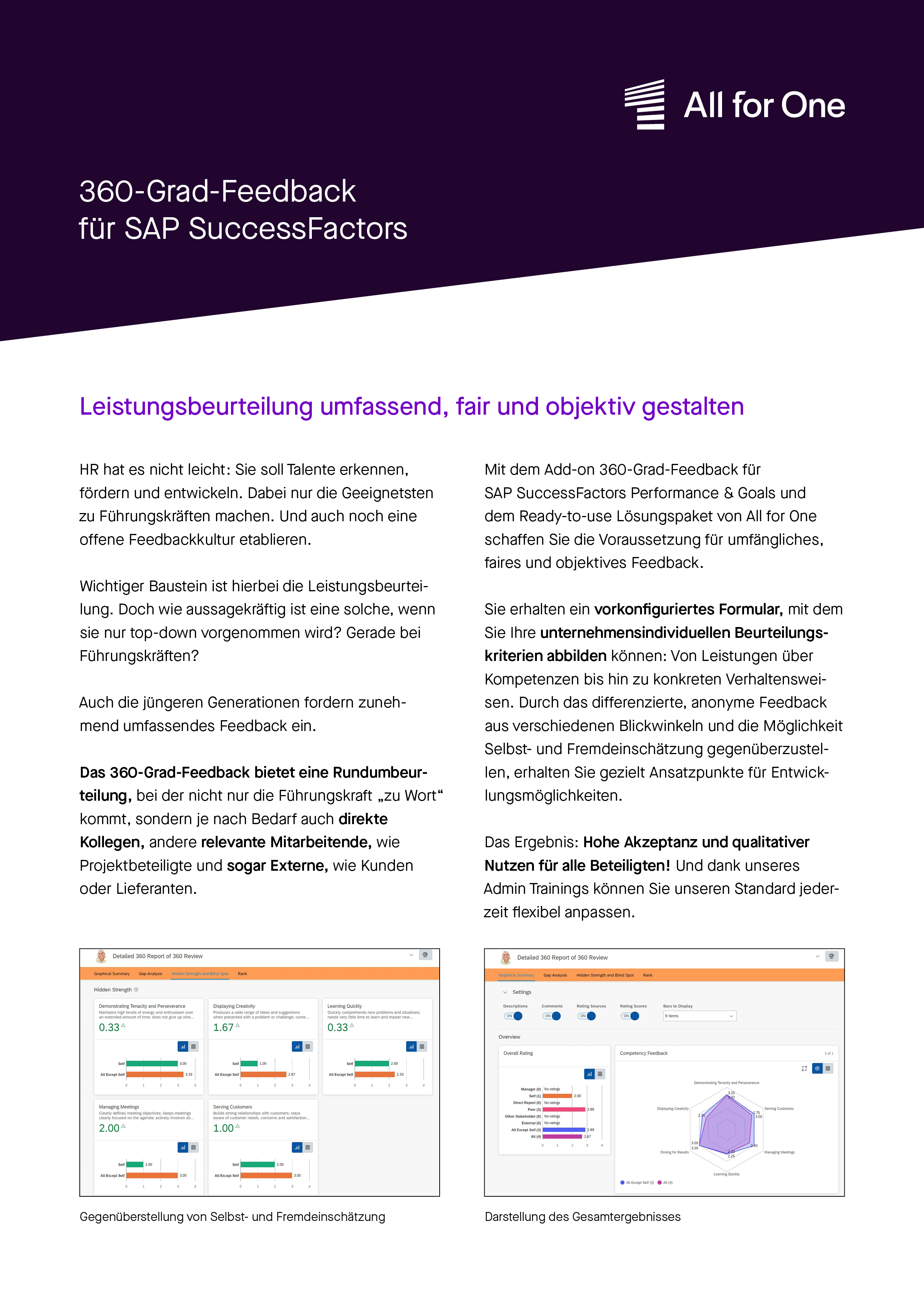 360-Grad-Feedback für SAP SuccessFactors